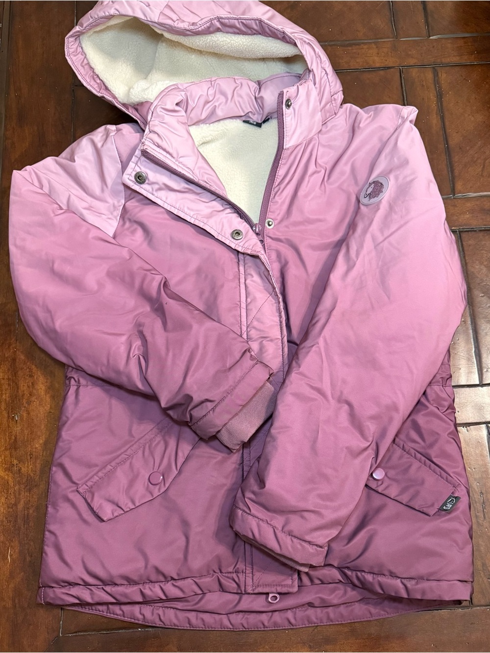 HKM Kids Pink Hooded Winter Coat